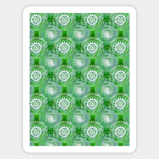 Mandala shibori green Sticker